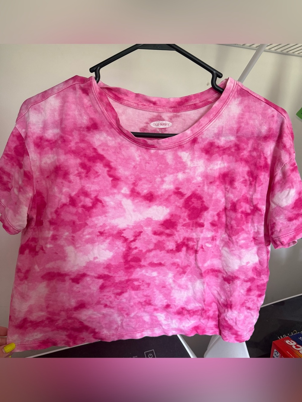 Old Navy Pink Tie-Dye Crop Top